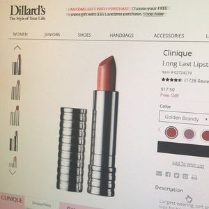 Clinique dramatically different lipstick